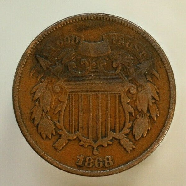 1868 2 Cent United States U081