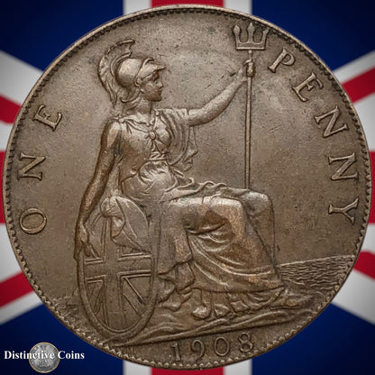Great Britain 1908 Penny 1d GB6697