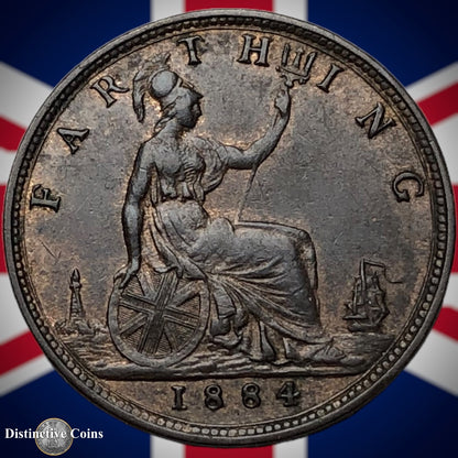 Great Britain 1884 Farthing 1/4d GB4116