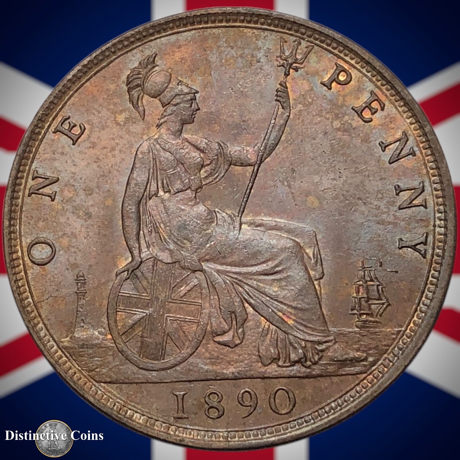 Great Britain 1890 Penny 1d GB6529