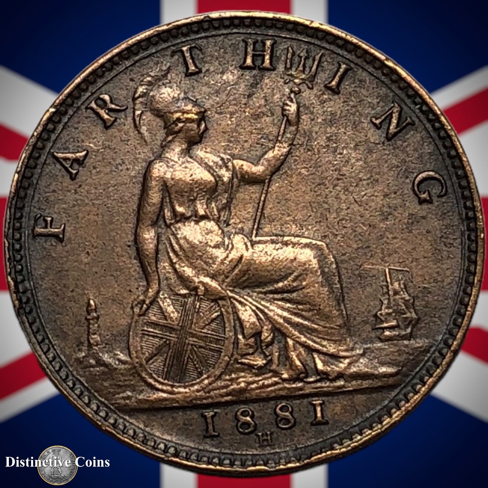 Great Britain 1881 H Farthing 1/4d GB3975