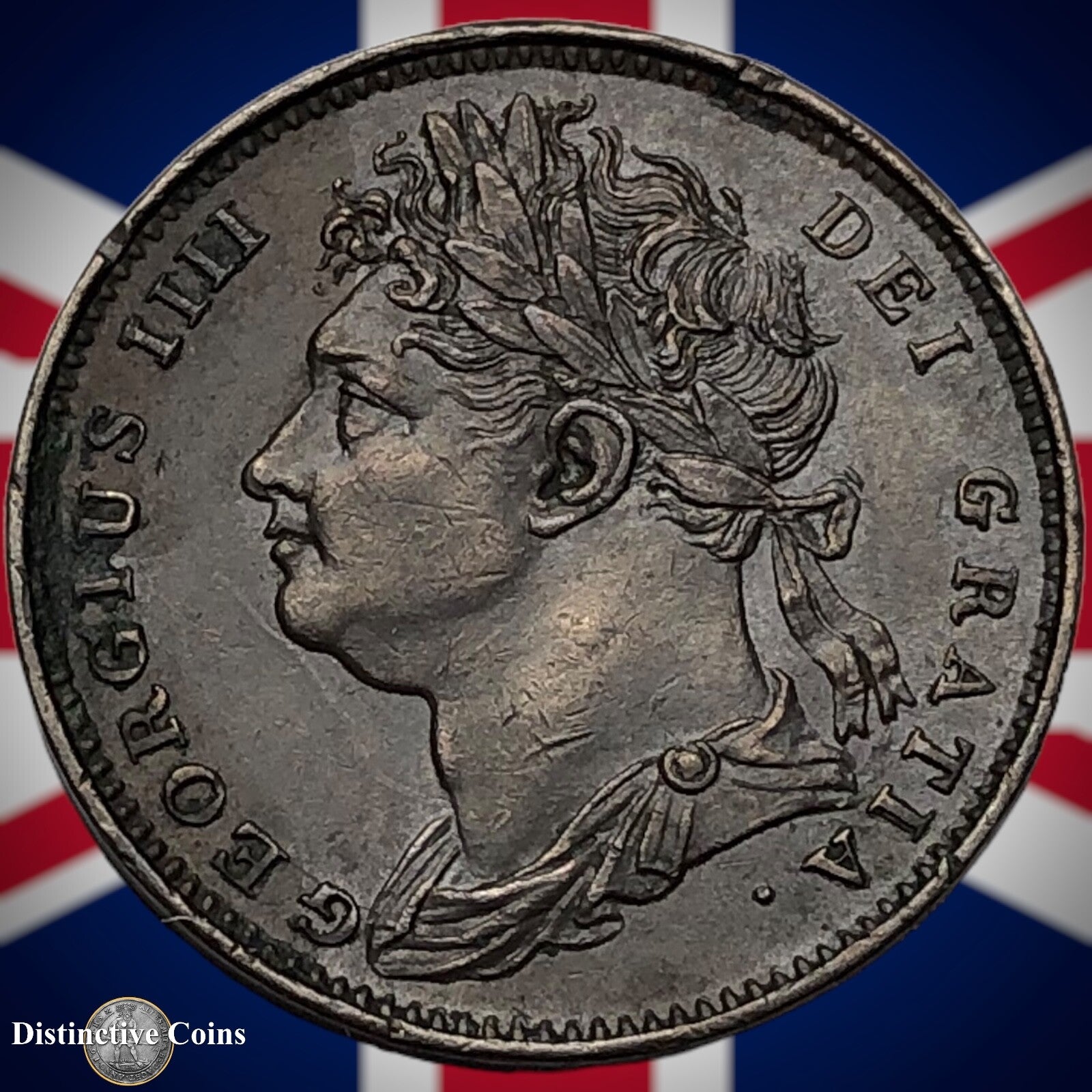 Great Britain 1822 Farthing 1/4d GB3263