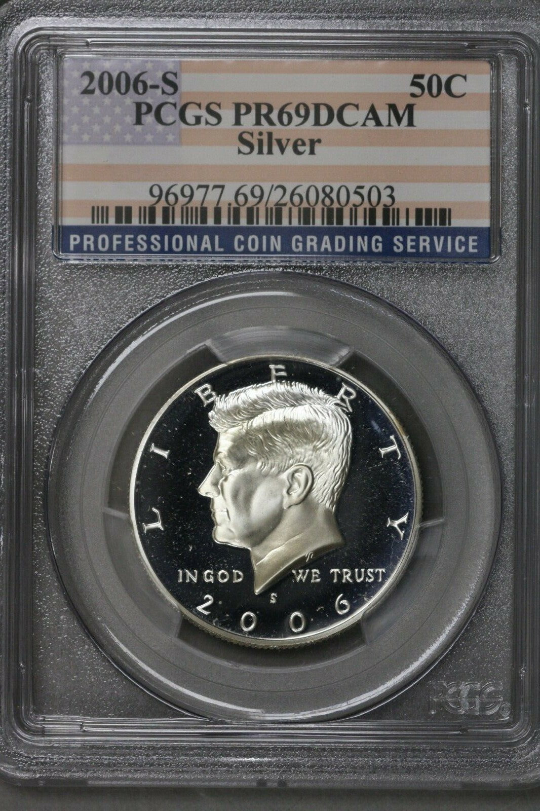 US 2006 S Silver Kennedy Half Dollar PCGS PR69 DCAM  S497