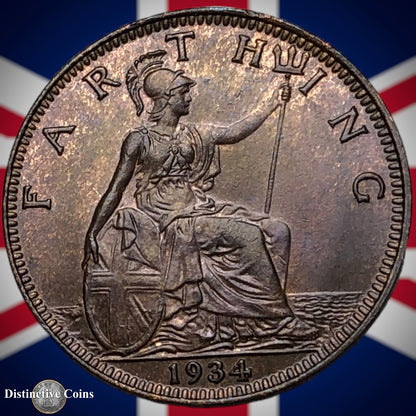Great Britain 1934 Farthing 1/4d GB4944