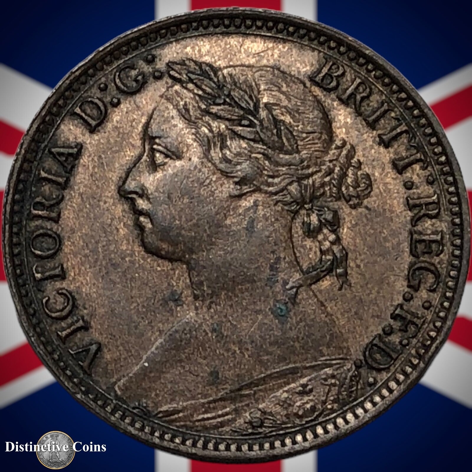 Great Britain 1886 Farthing 1/4d GB4215