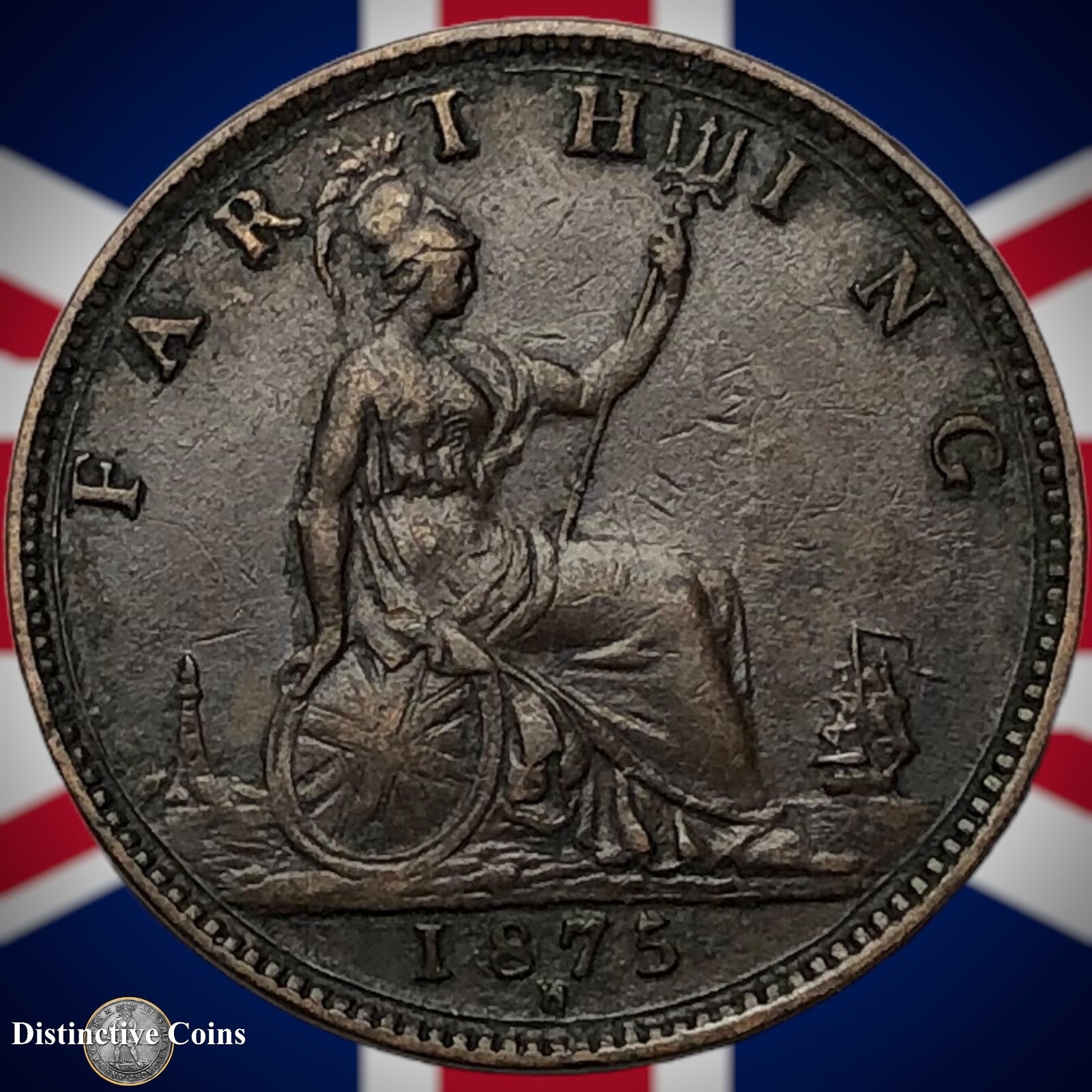 Great Britain 1875 H Farthing 1/4d GB3745