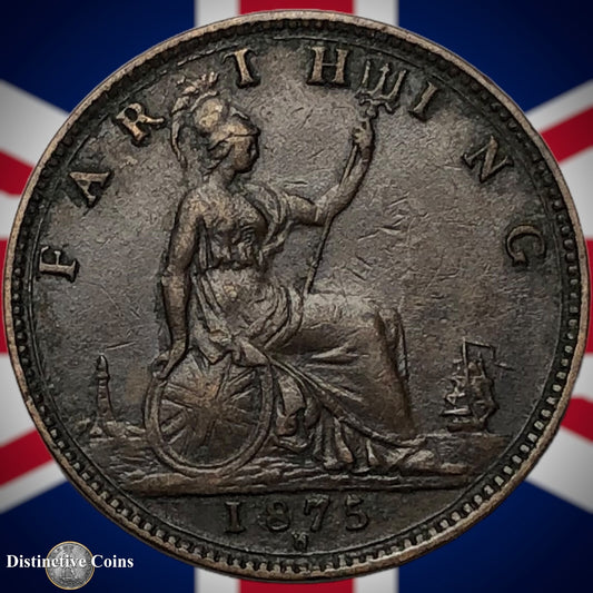 Great Britain 1875 H Farthing 1/4d GB3745