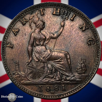 Great Britain 1881 H Farthing 1/4d GB4009