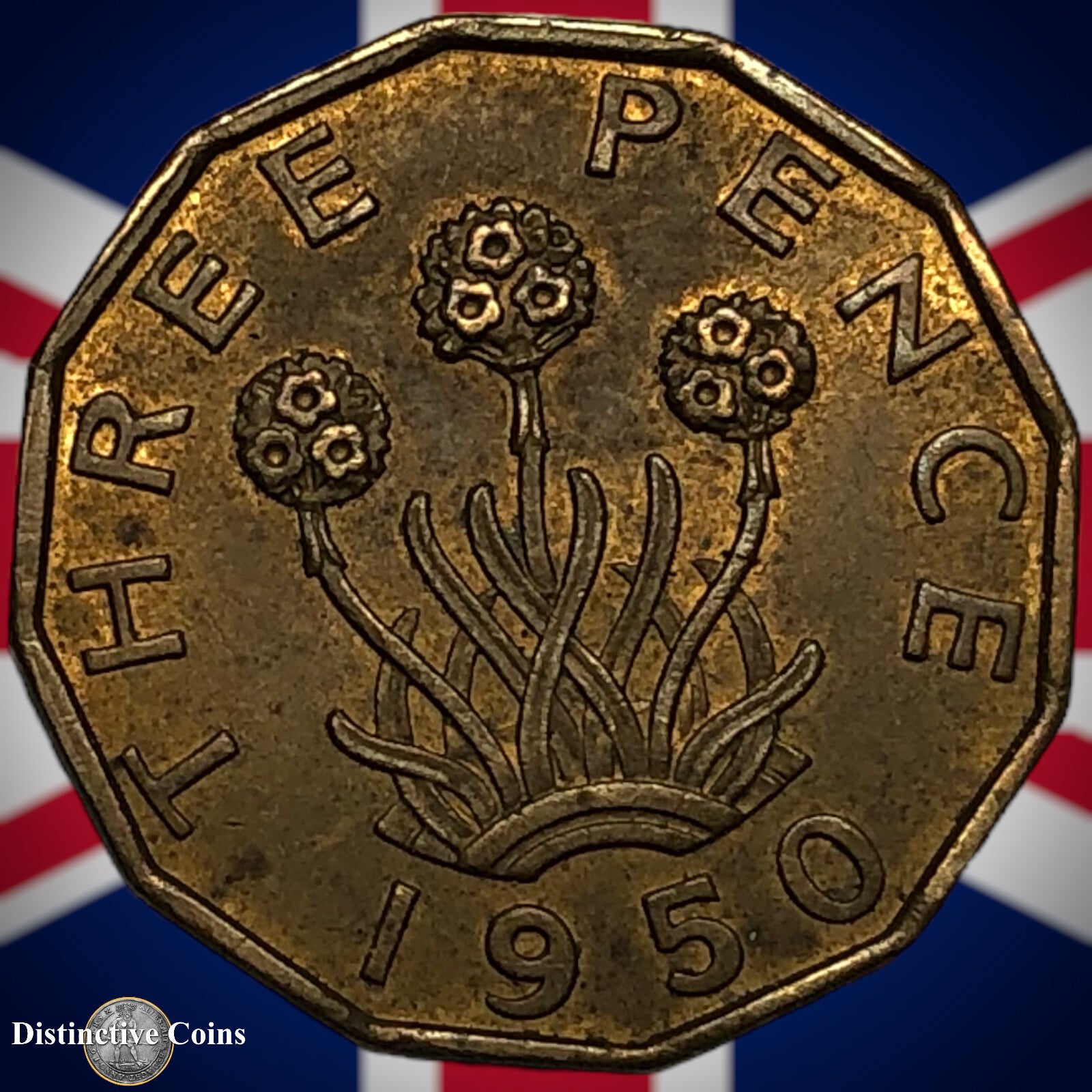 Great Britain 1950 Three Pence GB2489