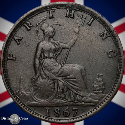 Great Britain 1867 Farthing 1/4d GB3608