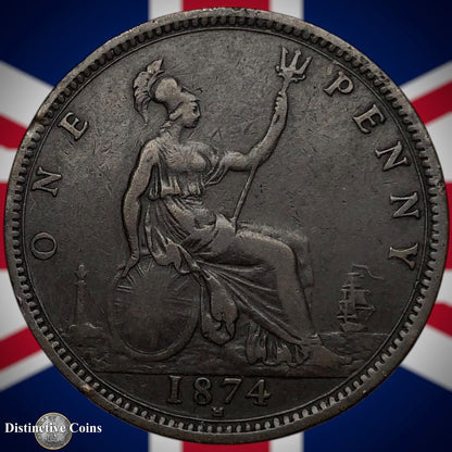 Great Britain 1874 H Penny 1d GB6348