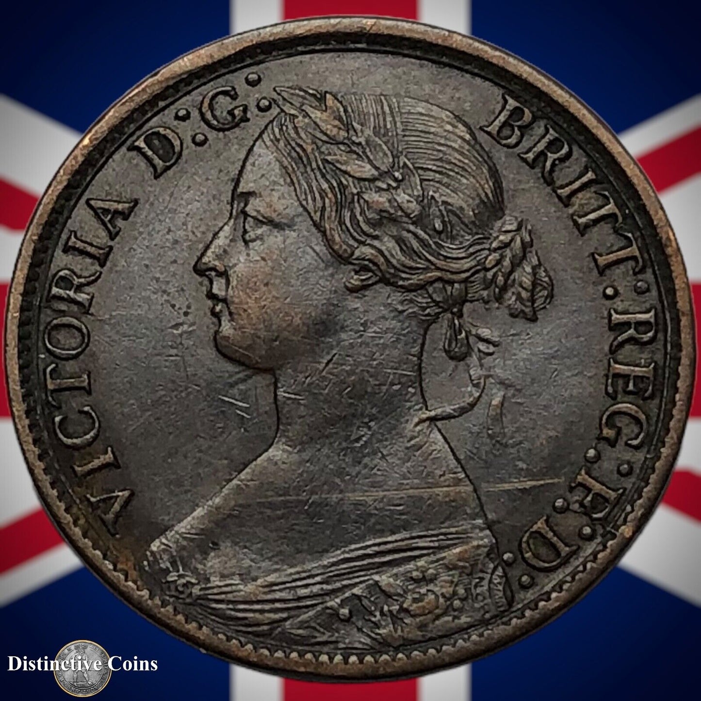 Great Britain 1865 Farthing 1/4d GB3527