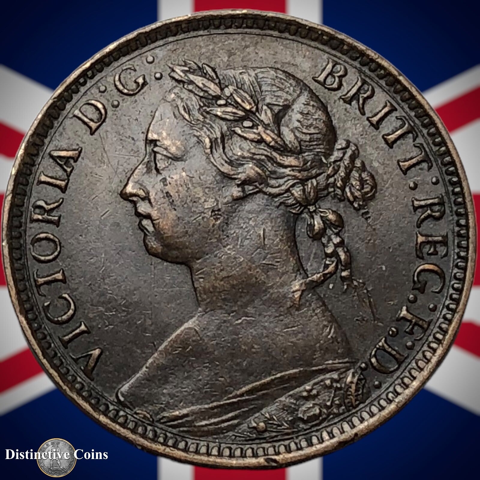 Great Britain 1890 Farthing 1/4d GB4271