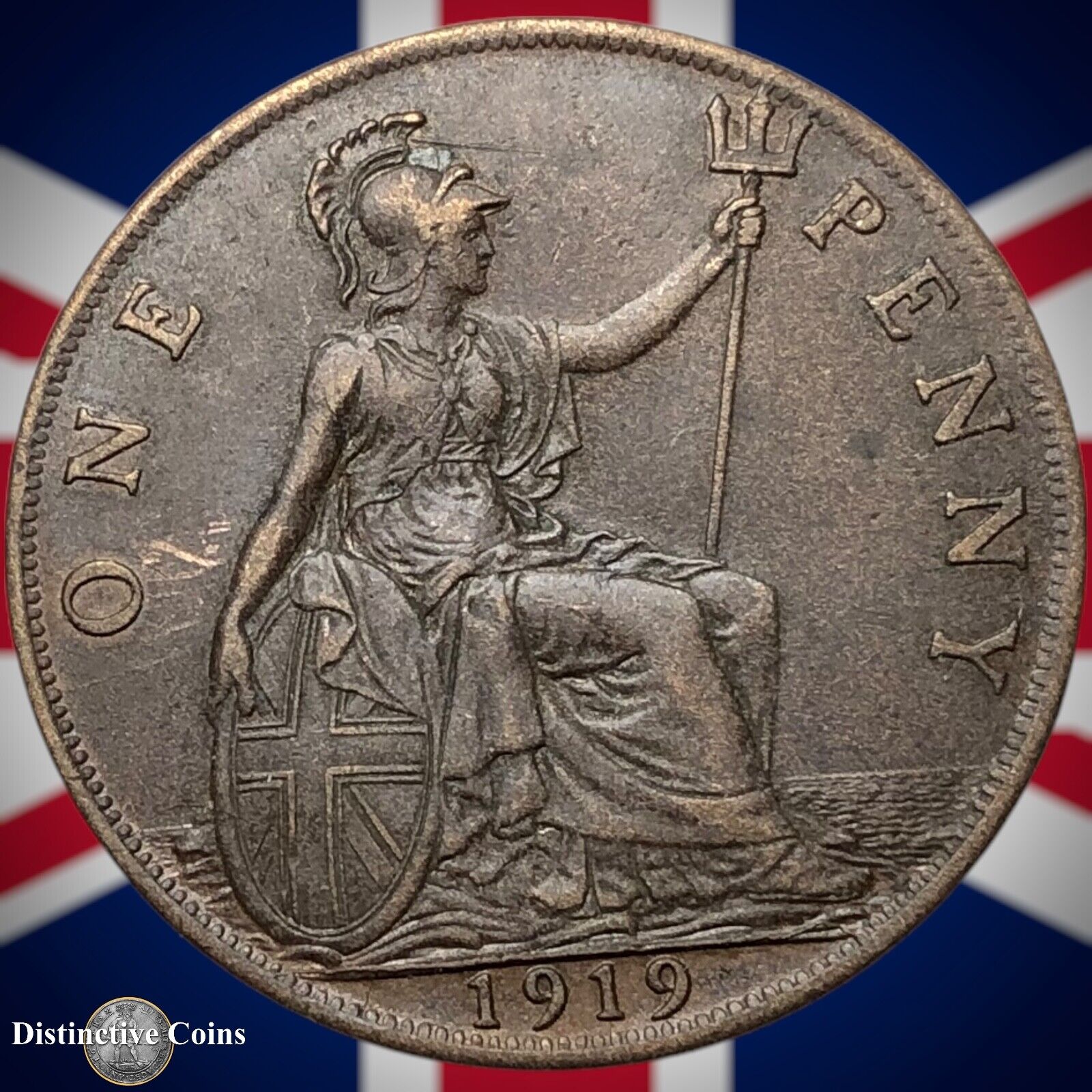 Great Britain 1919 Penny 1d GB6907