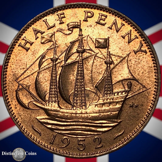 Great Britain 1952 Half Penny 1/2d GB6096