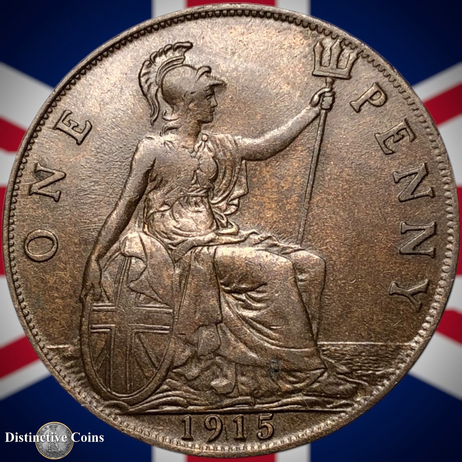 Great Britain 1915 Penny 1d GB6823