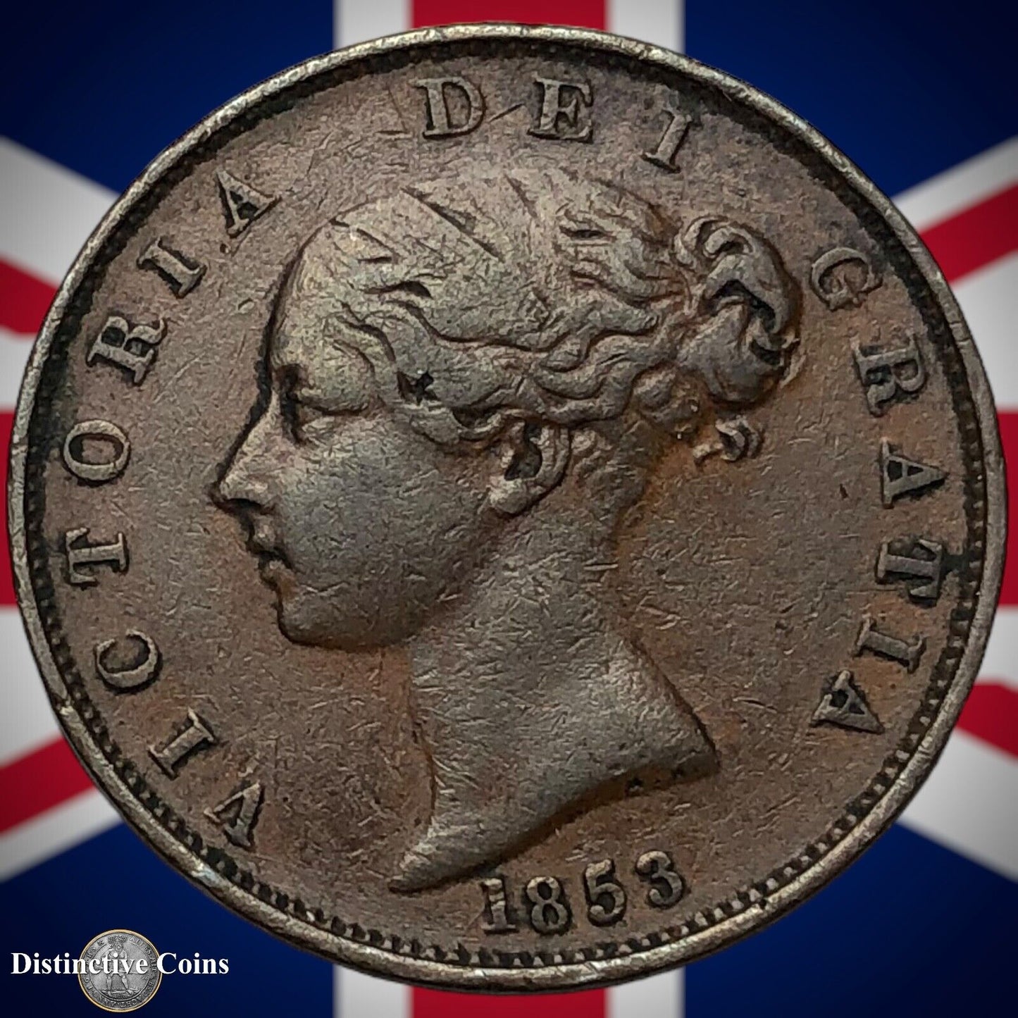 Great Britain 1853 Half Penny 1/2d GB5242