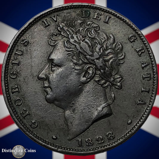 Great Britain 1828 Farthing 1/4d GB3335