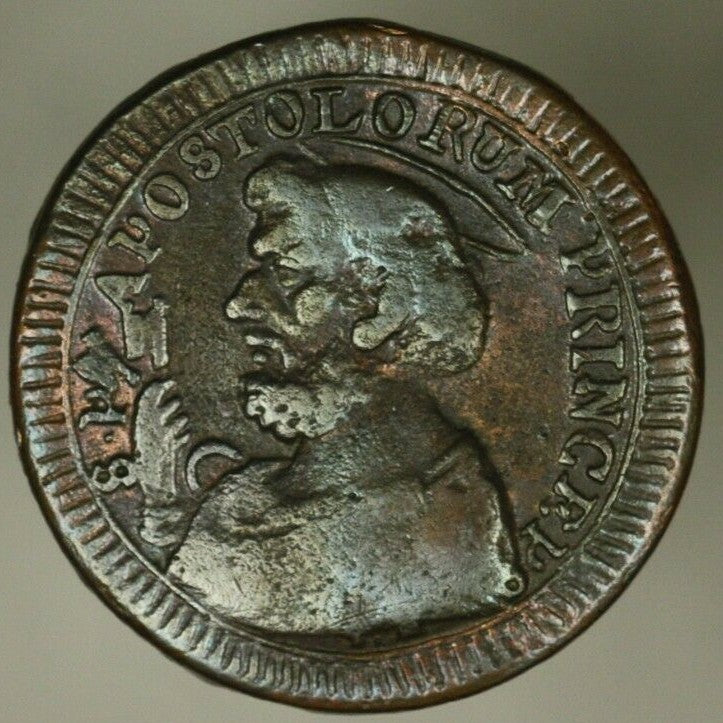 Papal States 2 1/2 Baiocci 1797  VF+   A2317