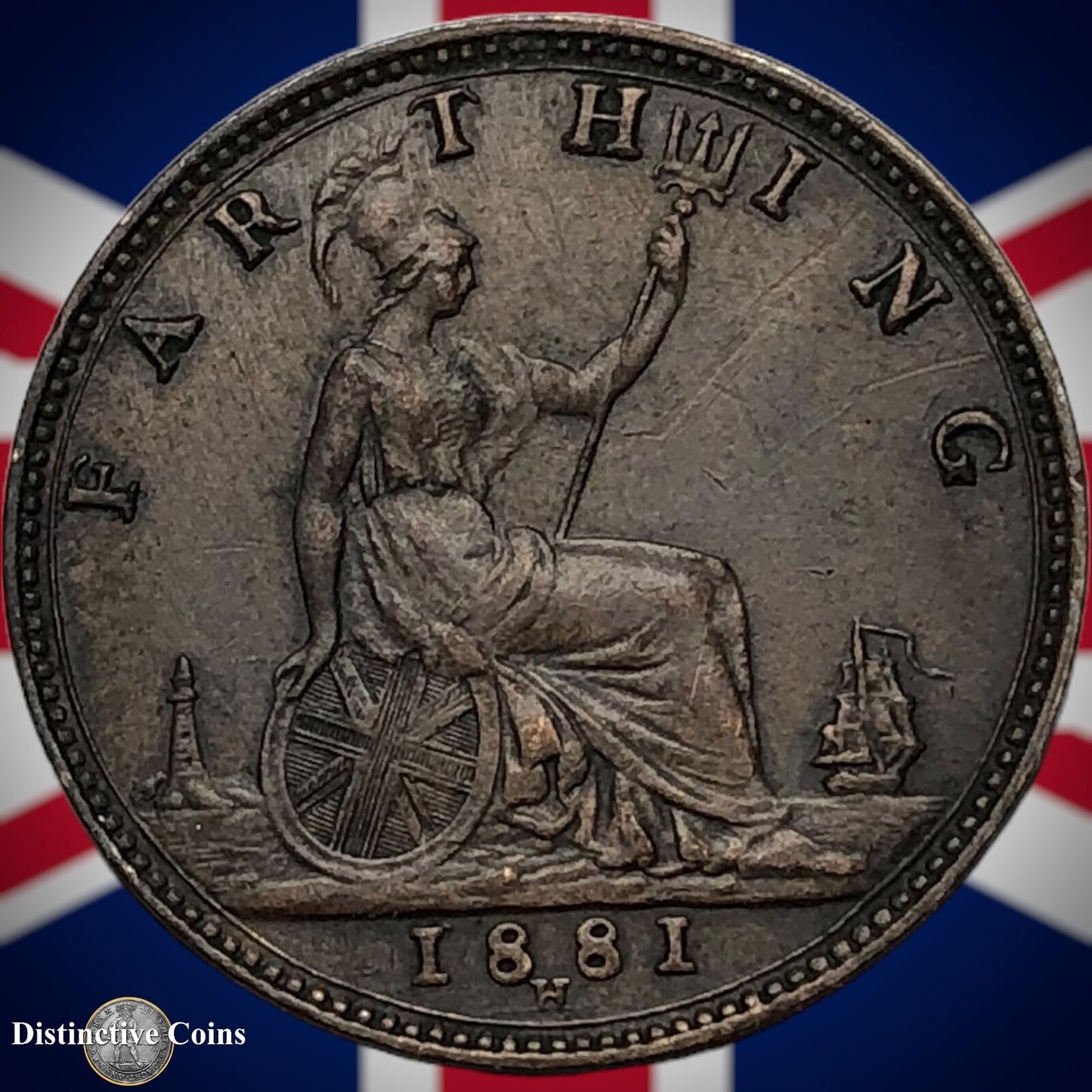 Great Britain 1881 H Farthing 1/4d GB3933