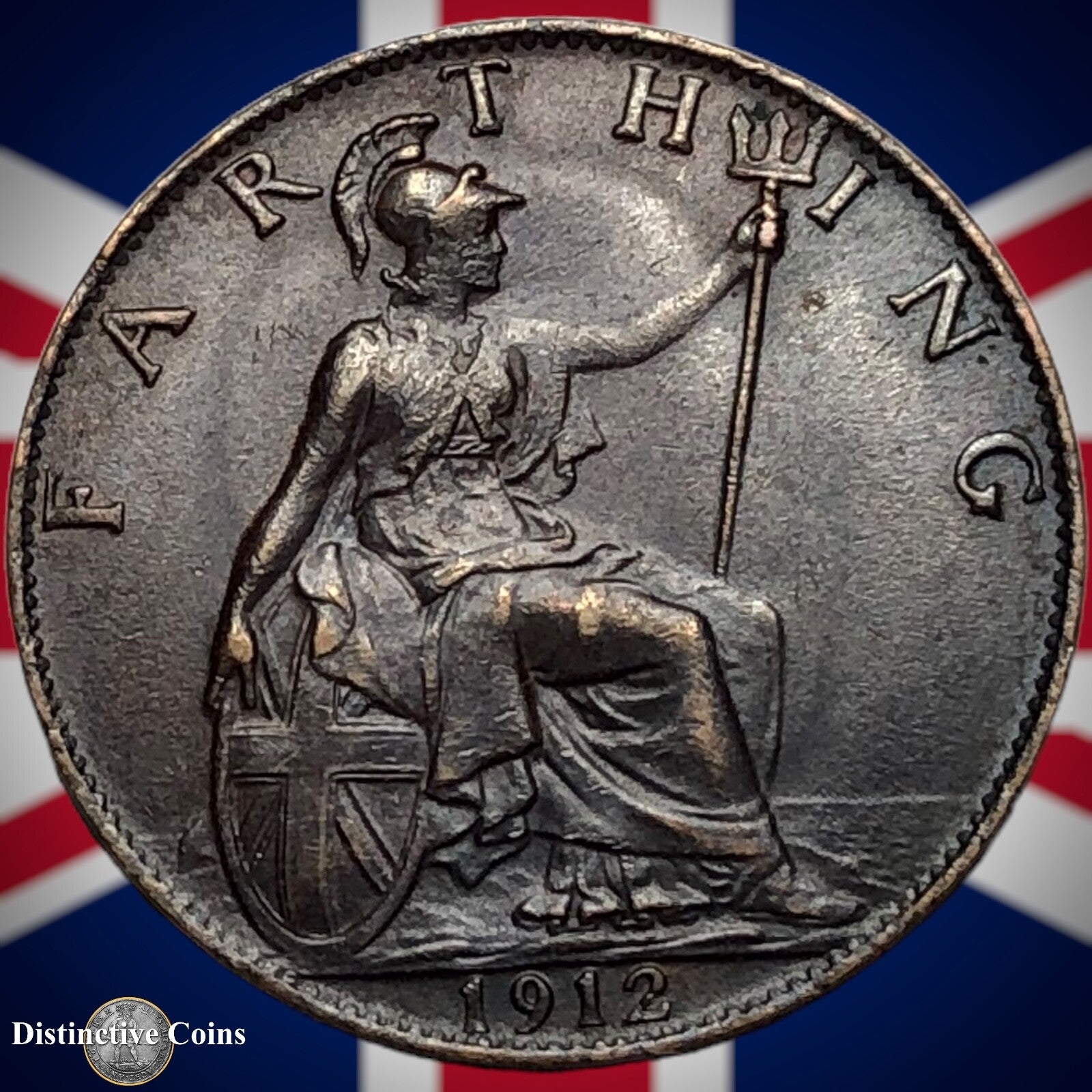 Great Britain 1912 Farthing 1/4d GB4653