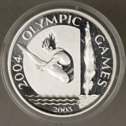 Samoa 2003 10 Tala Olympic Diver Proof