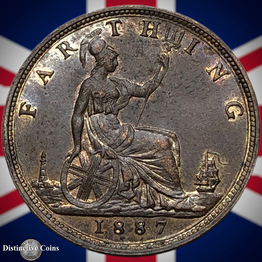 Great Britain 1887 Farthing 1/4d GB4252