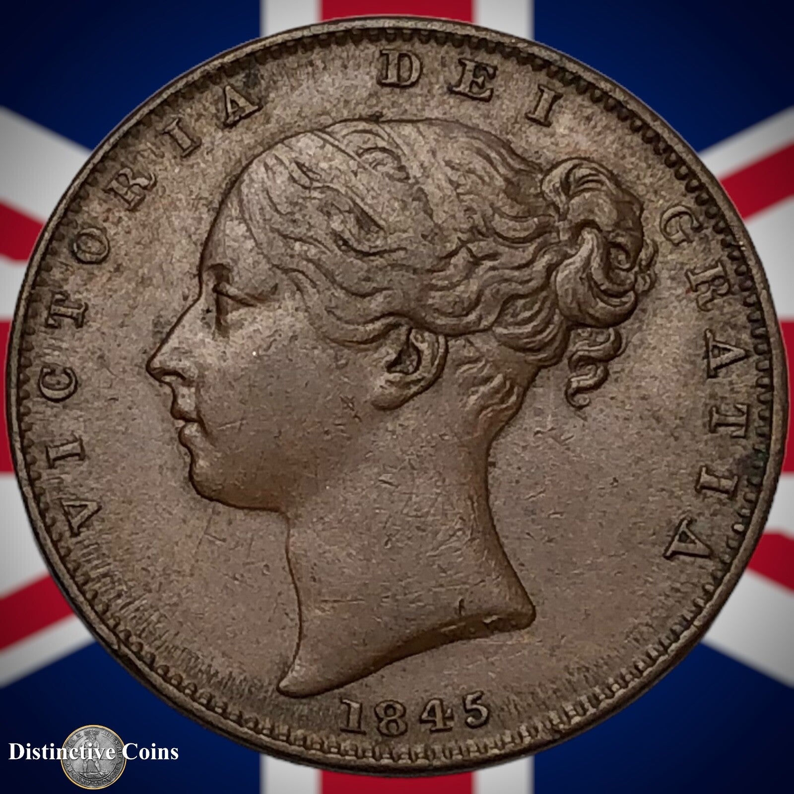 Great Britain 1845 Farthing 1/4d GB3416