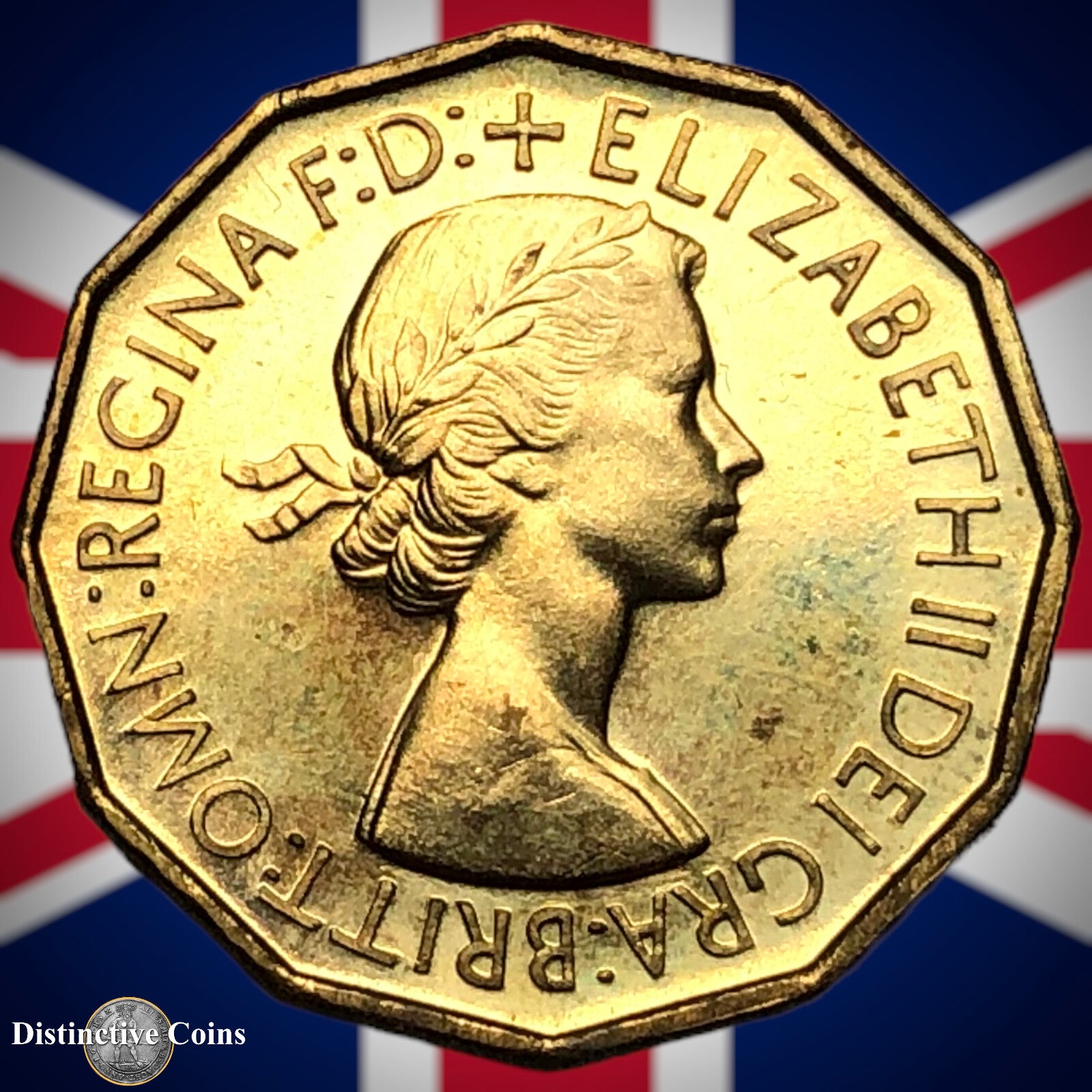 Great Britain 1953 Proof Three Pence GB2523