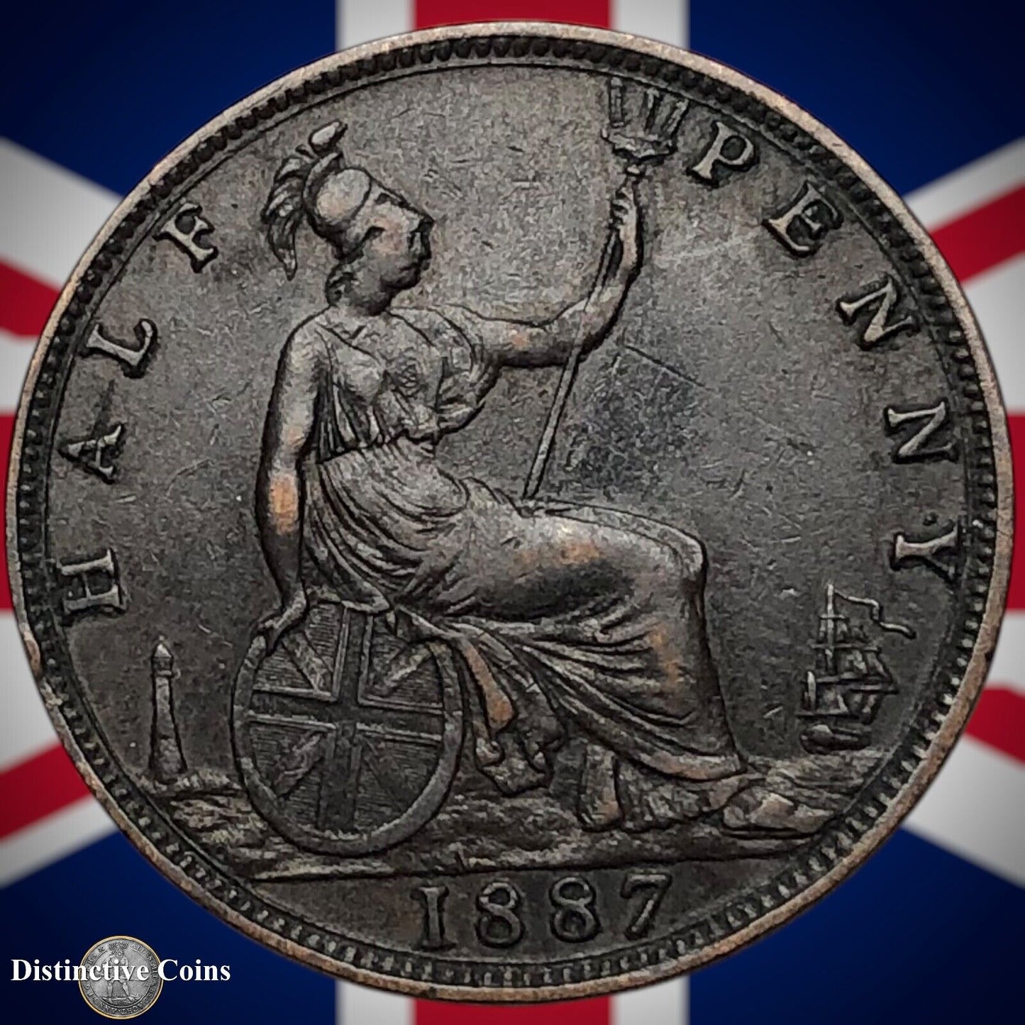 Great Britain 1887 Half Penny 1/2d GB5621