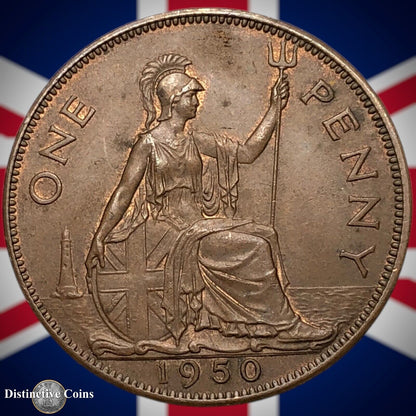 Great Britain 1950 Penny 1d GB7317