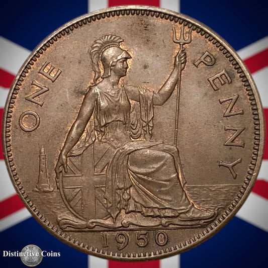 Great Britain 1950 Penny 1d GB7317