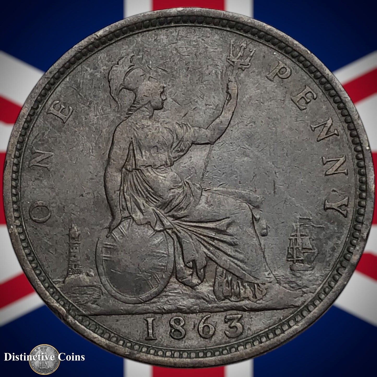 Great Britain 1863 Penny 1d GB6243