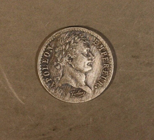 1810A France 1/2 Franc, Great Details, Old Cleaning