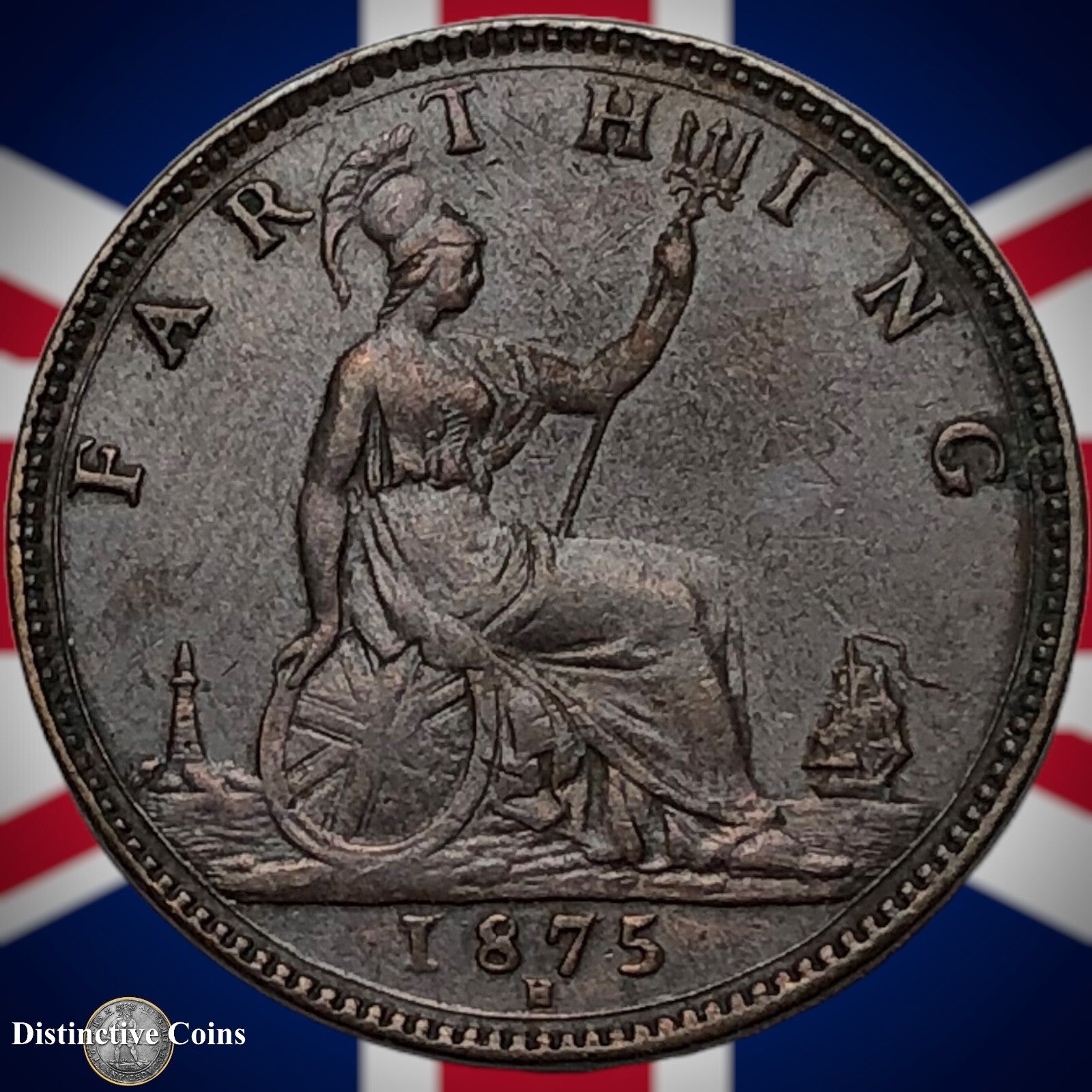 Great Britain 1875 H Farthing 1/4d GB3758