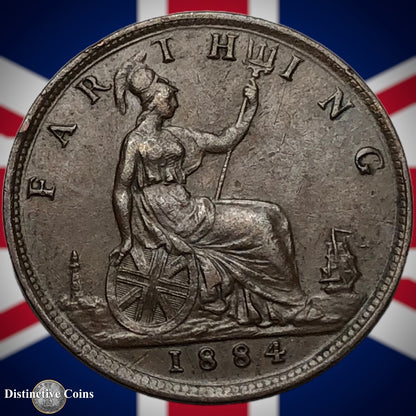 Great Britain 1884 Farthing 1/4d GB4089