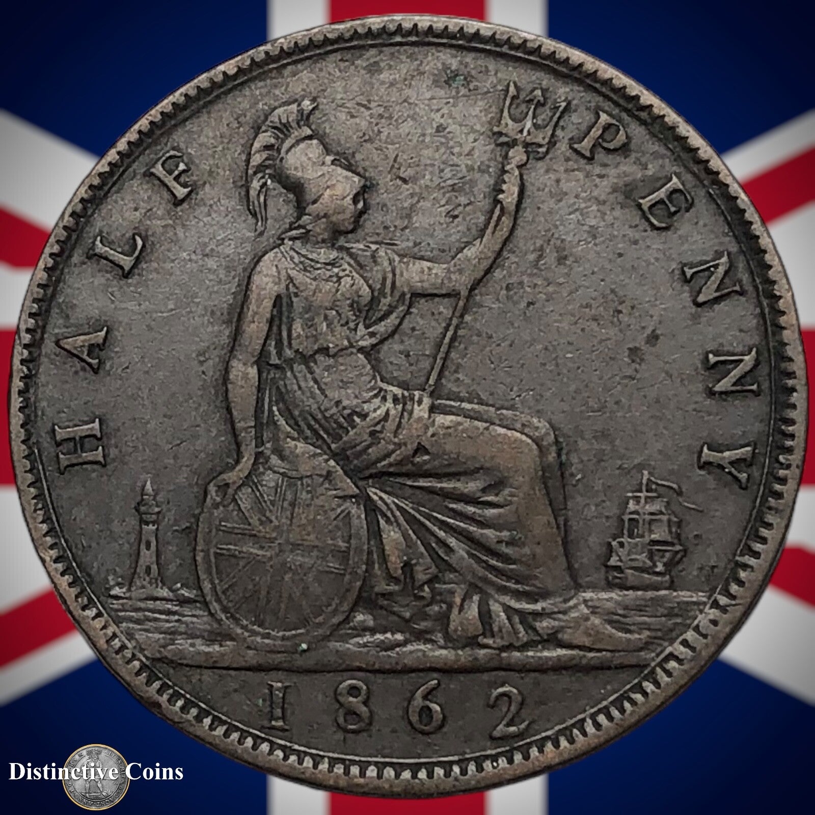 Great Britain 1862 Half Penny 1/2d GB5417