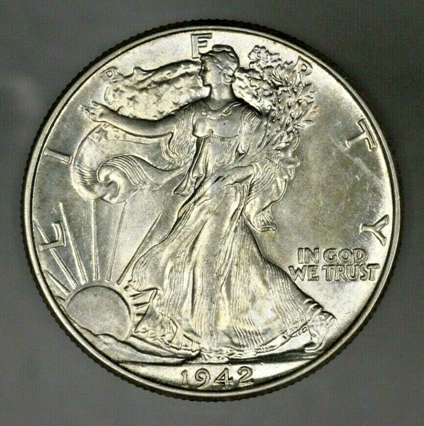 US 1942 P Walking Liberty Half Dollar  A3052