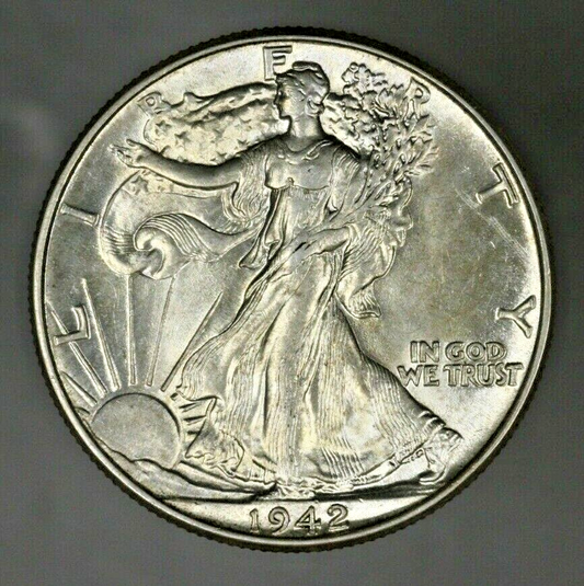 US 1942 P Walking Liberty Half Dollar  A3052