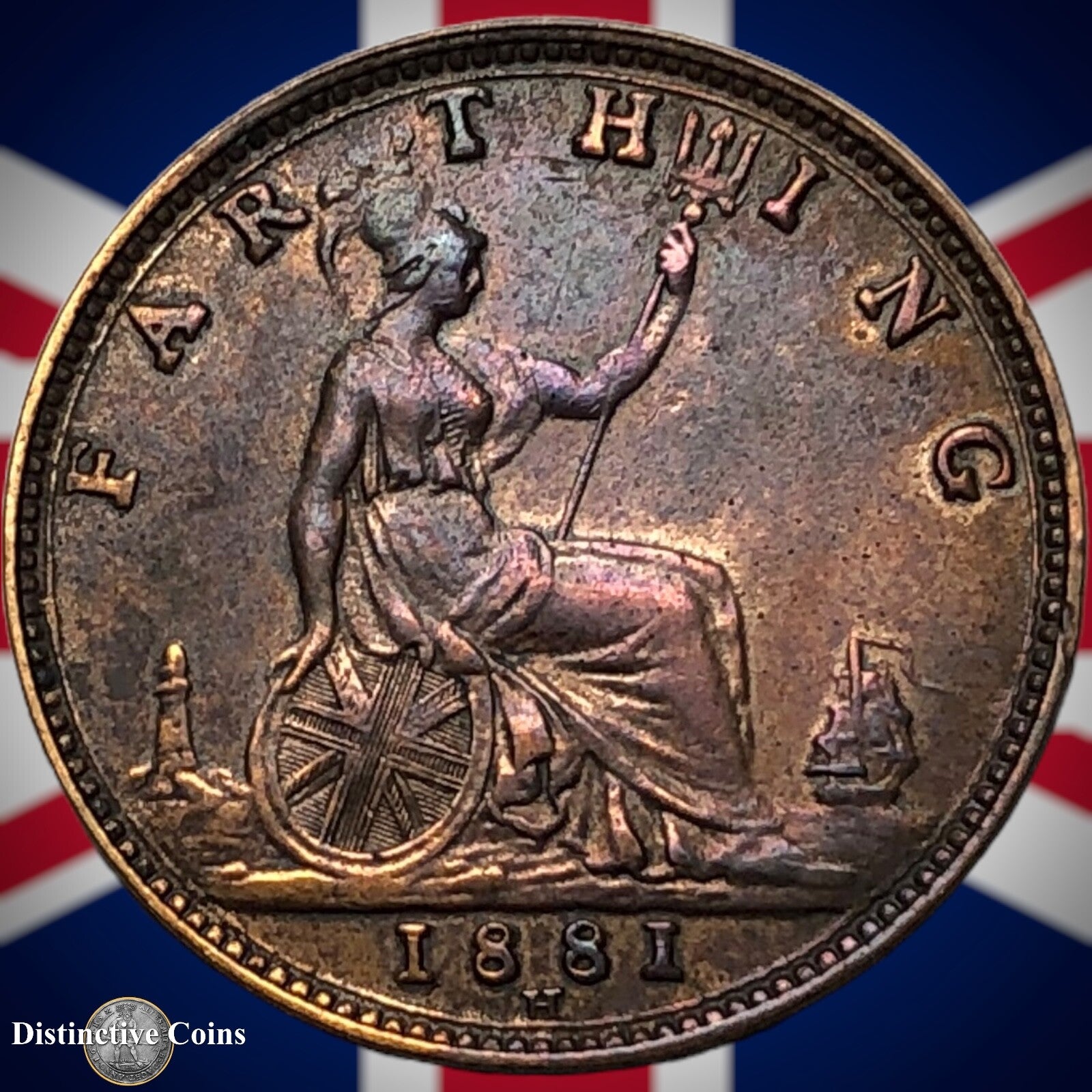 Great Britain 1881 H Farthing 1/4d GB3945