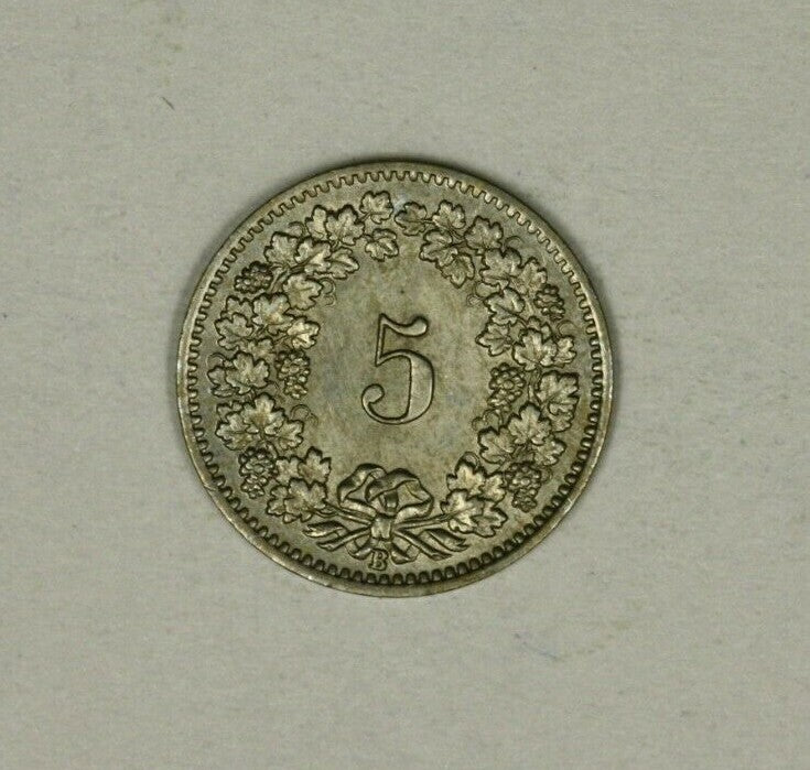 Switzerland  5 Rappen 1900  UNC  A1048