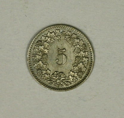 Switzerland  5 Rappen 1900  UNC  A1048