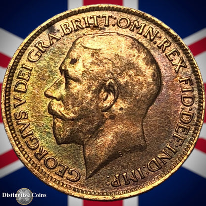 Great Britain 1918 Farthing 1/4d GB4708
