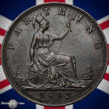 Great Britain 1892 Farthing 1/4d GB4327