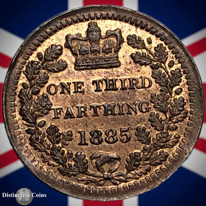 Great Britain 1885 Third Farthing 1/3 Penny GB3031
