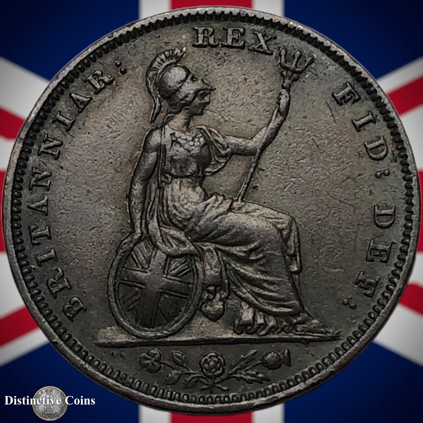 Great Britain 1828 Farthing 1/4d GB3335