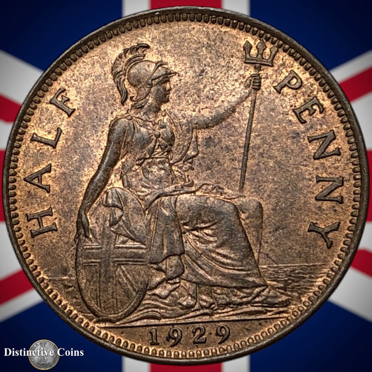 Great Britain 1929 Half Penny 1/2d GB5955