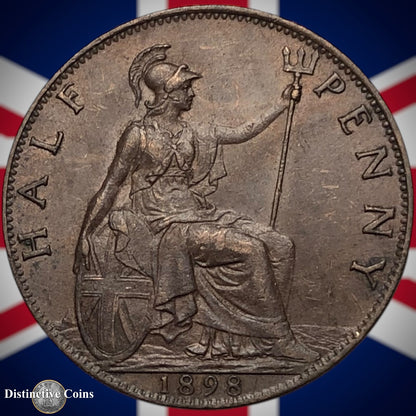 Great Britain 1898 Half Penny 1/2d GB5734