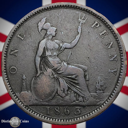 Great Britain 1863 Penny 1d GB6241