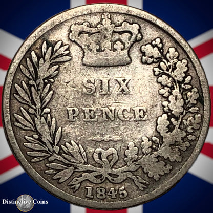 Great Britain 1845 Six Pence GB2588